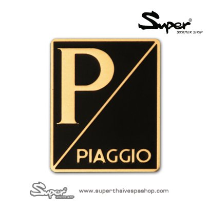 THE SILVER VESPA PIAGGIO EMBLEM