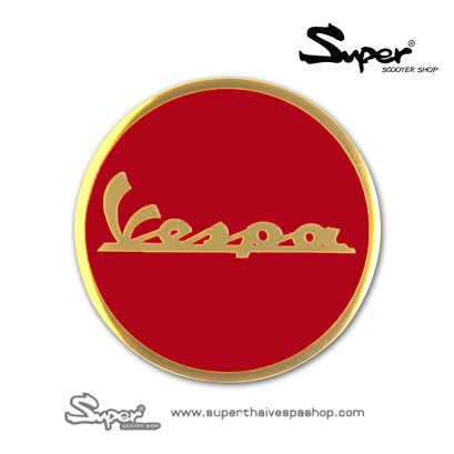 THE GOLD RED VESPA EMBLEM