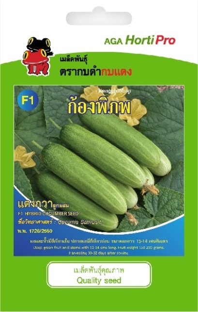 เมล็ดแตงกวา ก้องพิภพ ซ.1 g.