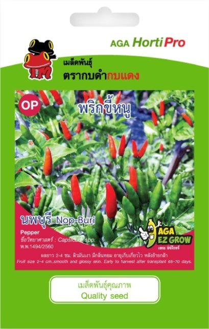 เมล็ดพริกขี้หนูสวน นพบุรี ซ. 0.4 g.