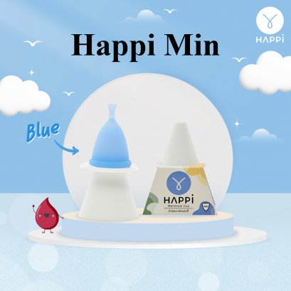 ถ้วยอนามัย Happicup - Min (Blue)
