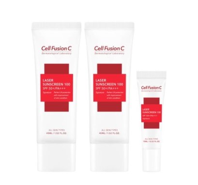 Cell Fusion C Laser Sunscreen 100 SPF50+/PA+++ 45ml*2ea+10ml