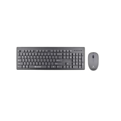 ชุดคีย์บอร์ดและเมาส์ไร้สาย Micropack Keyboard &amp; Mouse Wireless KM-232W Grey