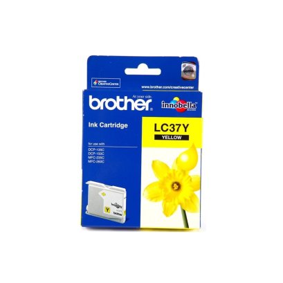 หมึกพิมพ์อิงค์เจ็ท Brother LC-37 Yellow