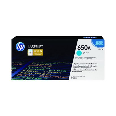 หมึกพิมพ์เลเซอร์ HP 650A Toner Cyan