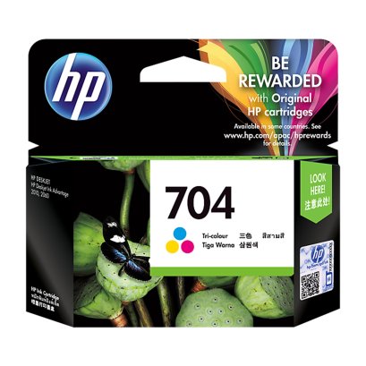 หมึกพิมพ์อิงค์เจ็ท HP 704 Tri-Color