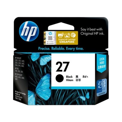 หมึกพิมพ์อิงค์เจ็ท HP 27 Black