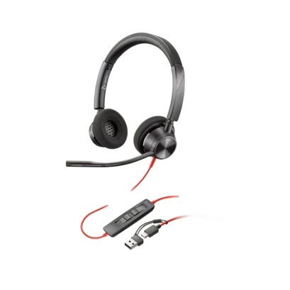 Poly Blackwire 3320 Microsoft Teams Stereo USB-C/A Headset