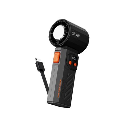 พัดลมพกพาพร้อมพาวเวอร์แบงค์ Sothing Power Bank Handheld Fan Power 01 - Black