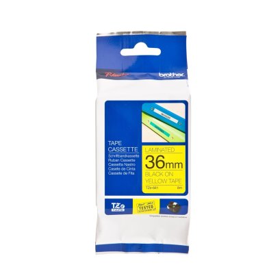 เทปพิมพ์อักษร Brother P-Touch Tape TZE-661 (Black/Yellow) 36mm