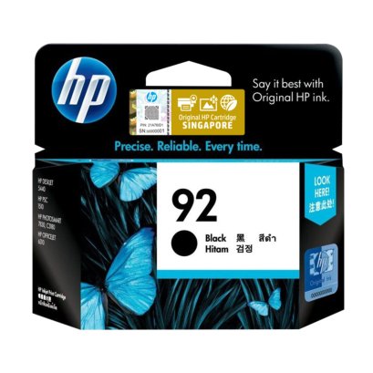 หมึกพิมพ์อิงค์เจ็ท HP 92 AP Black Inkjet Cartridge