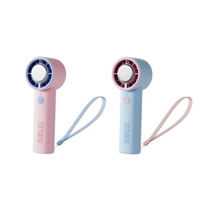 พัดลมพกพามาพร้อมแผ่นทำความเย็น Sothing Handheld Fan Ice-09 - เลือกสี