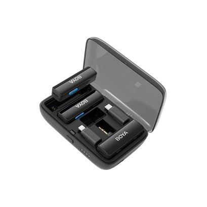 ไมโครโฟนไร้สาย BOYA LINK All-in-one Design Wireless Microphone Black