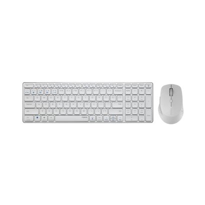 ชุดคีย์บอร์ดและเมาส์ Rapoo Keyboard&amp;Mouse Wireless 9350M White