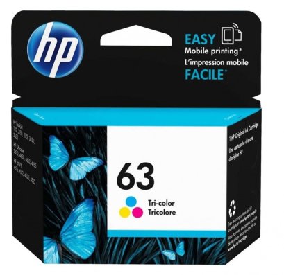 หมึกพิมพ์อิงค์เจ็ท HP 63 Tri-color
