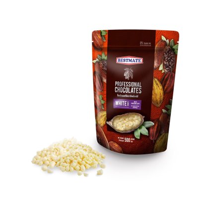 เบสท์เมท ไวท์ คอมพาวด์ ชิพส์ (เม็ดใหญ่) 500 g (White Compound Chips-Large)