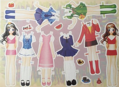 ❌Sold Out❌เกมส์แต่งตัวตุ๊กตากระดาษ #06