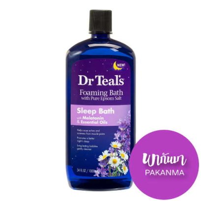 Dr Teal's Melatonin & Essential Oils Sleep Foaming Bath Soaks - 34 fl oz 1000 mL