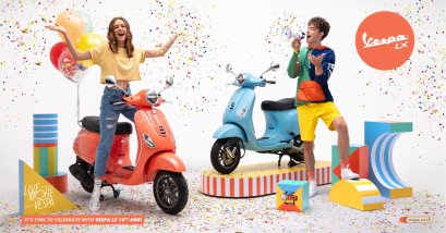 “Vespa LX 10th Anni” โมเดลรุ่นฉลองครบรอบ 10 ปี ในประเทศไทย 