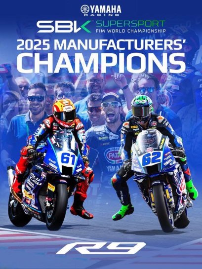 Yamaha ผงาดคว้าแชมป์ผู้ผลิต World Supersport 2025 
