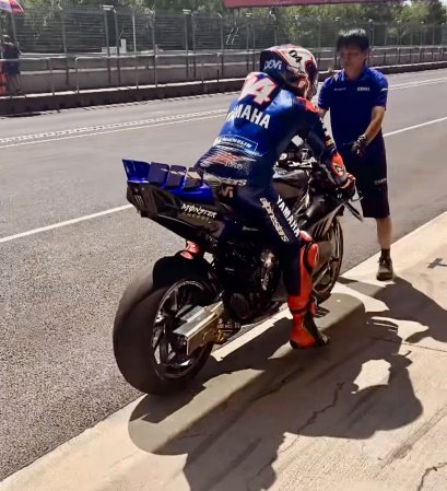 หลุดภาพทดสอบ Yamaha V4 ที่ Brno จากIG ออเล็กซ์ รินส์