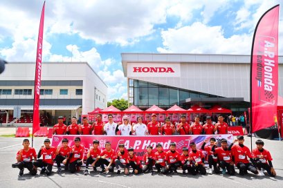 เอ.พี. ฮอนด้า ยกระดับสู่มาตรฐานระดับโลกครั้งแรกของประเทศไทย ด้วยชุดแข่งติดตั้งแอร์แบ็ก