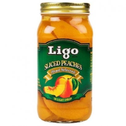 LIGO Sliced Peaches 24 oz