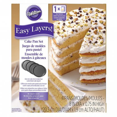 2105-0188 4PC EASY LAYERS 8IN ROUND