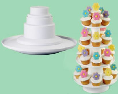 307-856 Wilton 4 TIER STACKED DESSERT TOWER