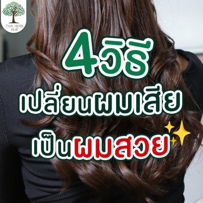4 วิธีเปลี่ยนผมเสีย เป็นผมสวย