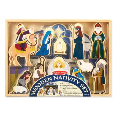 ตุ๊กตาคริสต์มาส วันเกิดพระเยซู  Wooden Christmas Nativity Set รุ่น 13858 ยี่ห้อ Melissa &amp; Doug