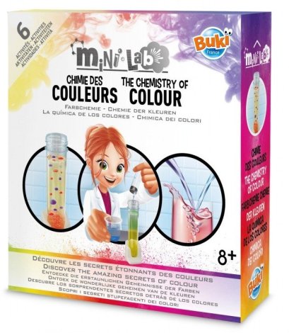 ของเล่นวิทยาศาสตร์ ชุดทดลองเปลี่ยนสี Mini Lab The Chemistry of Colour รุ่น 3013 ยี่ห้อ Buki France