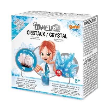 ชุดของเล่นวิทยาศาสตร์ ทดลองเพาะผลึกคริสตัล Mini Lab crystal รุ่น 3006BLU ยี่ห้อ Buki France