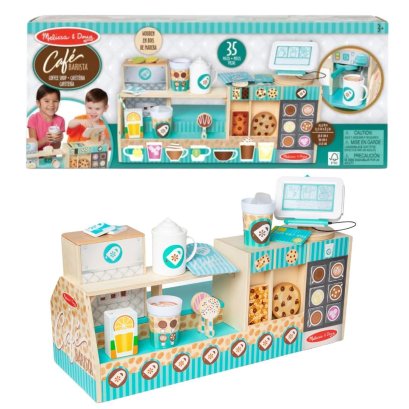 ชุดเคาน์เตอร์กาแฟ เล่นเปิดร้านกาแฟ Deluxe Cafe Barista  รุ่น 30602 ยี่ห้อ Melissa & Doug