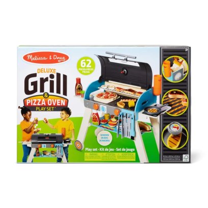 เตาย่างบาร์บีคิวไม้ เตาอบพิซซ่า Deluxe Grill & Pizza Oven Play Set  รุ่น 30608 ยี่ห้อ Melissa & Doug