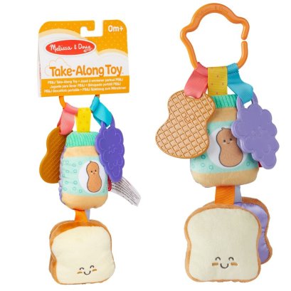 ของเล่นผ้า รุ่นขนมปังเนยถั่ว เขย่ามีเสียง PB&J Take Along Toy รุ่น 30742 ยี่ห้อ Melissa & Doug