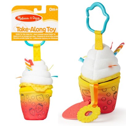 ของเล่นผ้า รุ่นชาไข่มุก เขย่ามีเสียง Bubble Tea Take Along Toy รุ่น 30744 ยี่ห้อ Melissa & Doug