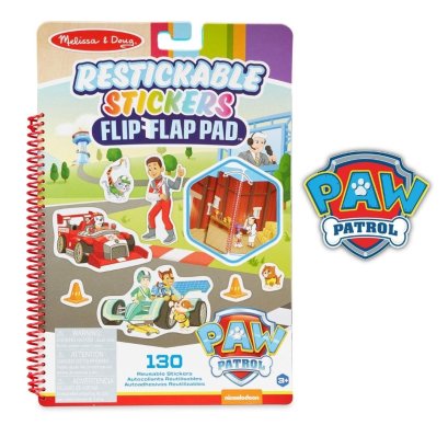 สติกเกอร์รียูส คลาสสิค รุ่น &quot;flip&quot;   Restickable Stickers Pad : Flip-Flap Pad Classic Missions รุ่น 33253 ยี่ห้อ Melissa &amp; Doug