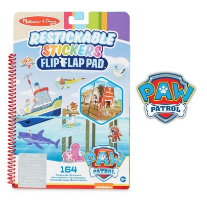สติกเกอร์รียูส ผจญภัย รุ่น &quot;flip&quot; Restickable Stickers Flip-Flap Pad - Adventure Bay รุ่น 33254 ยี่ห้อ Melissa &amp; Doug