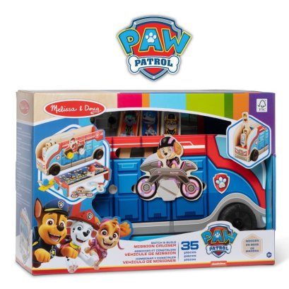 ของเล่นตัวต่อ บล๊อกก่อสร้าง PAW Patrol Match & Build Mission Cruiser รุ่น 33333  ยี่ห้อ Melissa & Doug