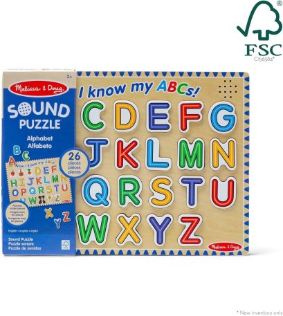 พัซเซิลตัวอักษร ABC มีเสียง Alphabet Sound Puzzle รุ่น 50127 ยี่ห้อ Melissa & Doug