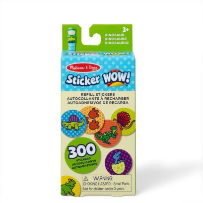 สติ๊กเกอร์รีฟีล 300 ดวง รุ่นไดโนเสาร์ Sticker WOW Refill Stickers Dinosaur รุ่น 50202 ยี่ห้อ Melissa & Doug