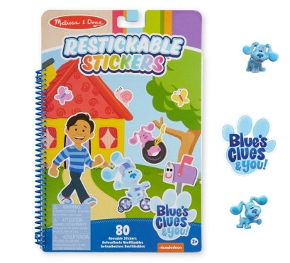 สติกเกอร์รียูส รุ่น "Places Blue Loves" Blue's Clues & You! Restickable Stickers Pad รุ่น 33003  ยี่ห้อ Melissa & Doug