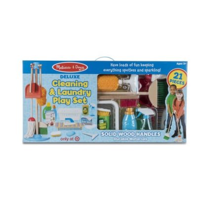 ชุดของเล่นทำความสะอาดและซักผ้า Deluxe Cleaning & Laundry Play Set รุ่น 93620 ยี่ห้อ Melissa & Doug