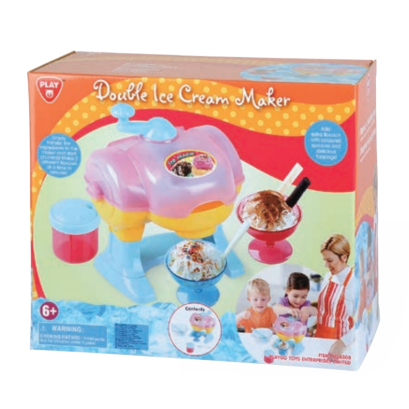 เครื่องทำไอศครีม 2 หัว Double Ice Cream Maker (รุ่น 6308) ยี่ห้อ PLAYGO