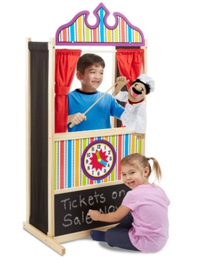 โรงหนังเล่นหุ่นมือ Full Puppet Theater รุ่น 2530 ยี่ห้อ Melissa & Doug (นำเข้า USA)