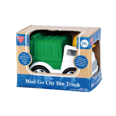 รถเก็บขยะพร้อมฟิคเกอร์ Mini Go City Bin Truck (รุ่น 9411) ยี่ห้อ PLAYGO