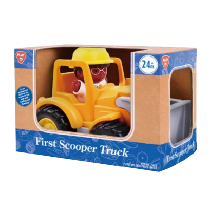 รถเทรคเตอร์ตักทรายพร้อมฟิคเกอร์ First Scooper Truck (รุ่น 9426) ยี่ห้อ PLAYGO
