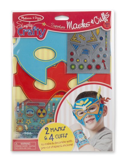 หน้ากากและปลอกมือ Simply Crafty - Superhero Masks &amp; Cuffs DIY รุ่น 9477 ยี่ห้อ Melissa &amp; Doug (นำเข้า USA)