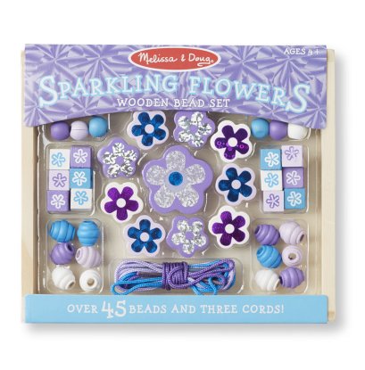 ชุดฝึกร้อยเชือกทำเครื่องประดับ Bead Set Sparkling Flowers รุ่น 9494 ยี่ห้อ Melissa &amp; Doug (นำเข้า USA)